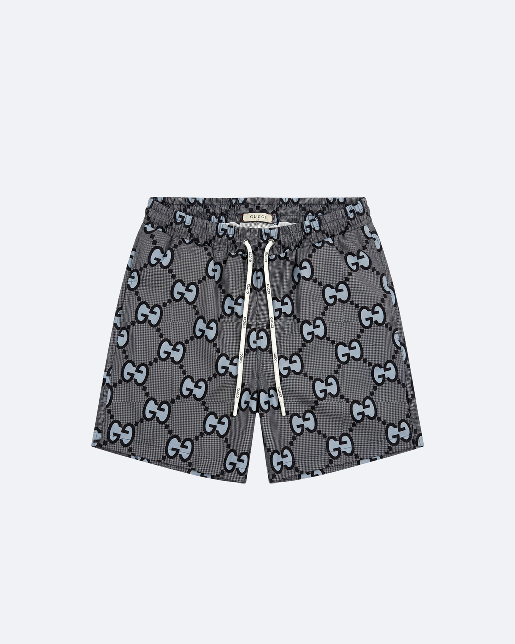 GC - GG Monogram Swim Shorts - Gray
