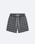 GC - GG Monogram Swim Shorts - Gray