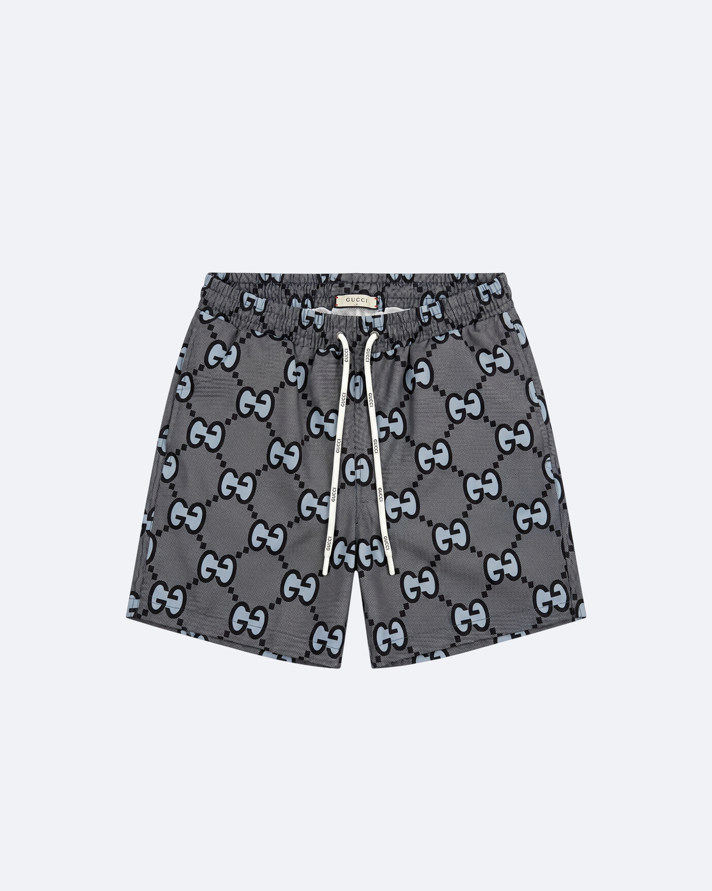 GC - GG Monogram Swim Shorts - Gray