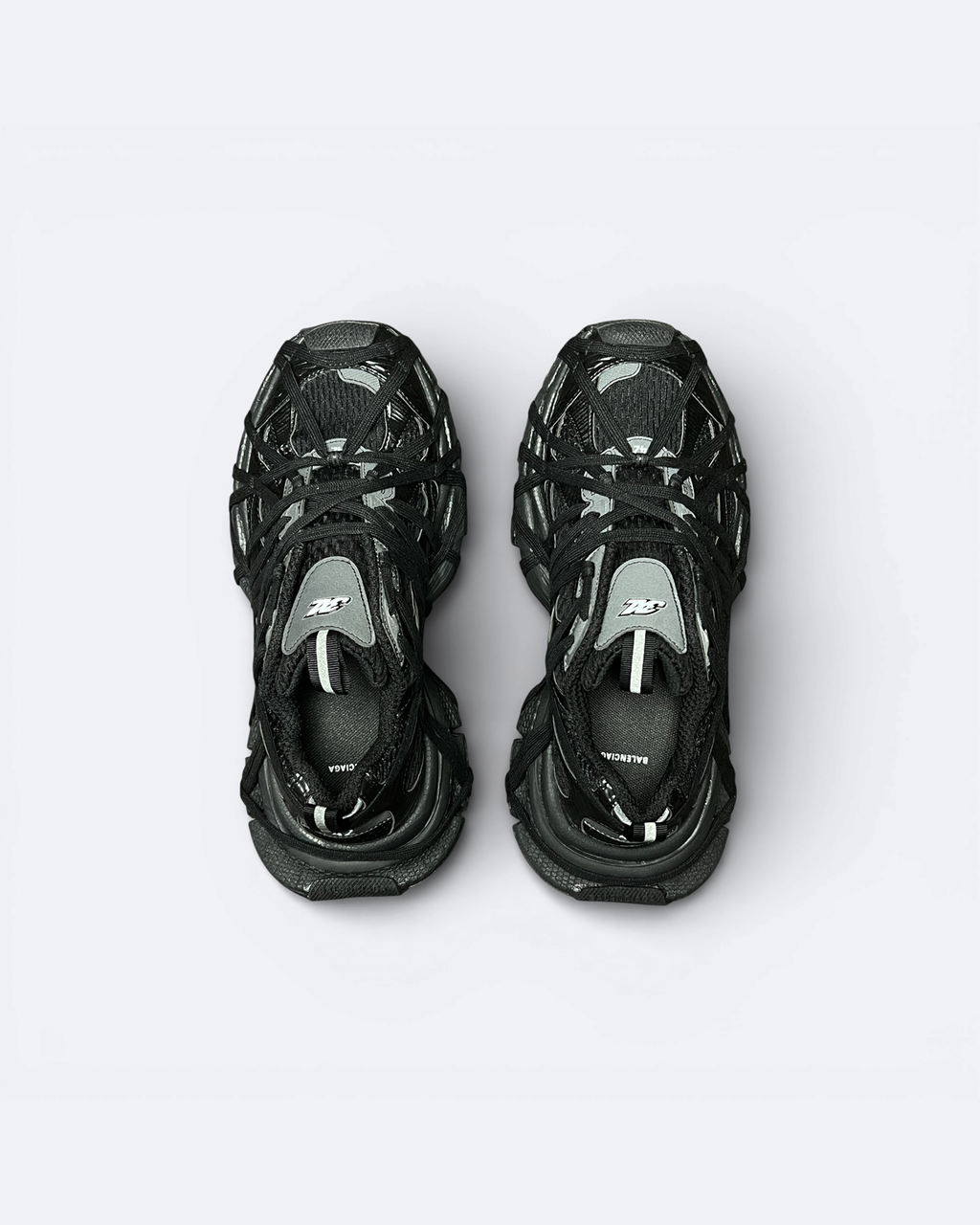 Balenciaga - 3XL Extreme Lace Sneakers - Black