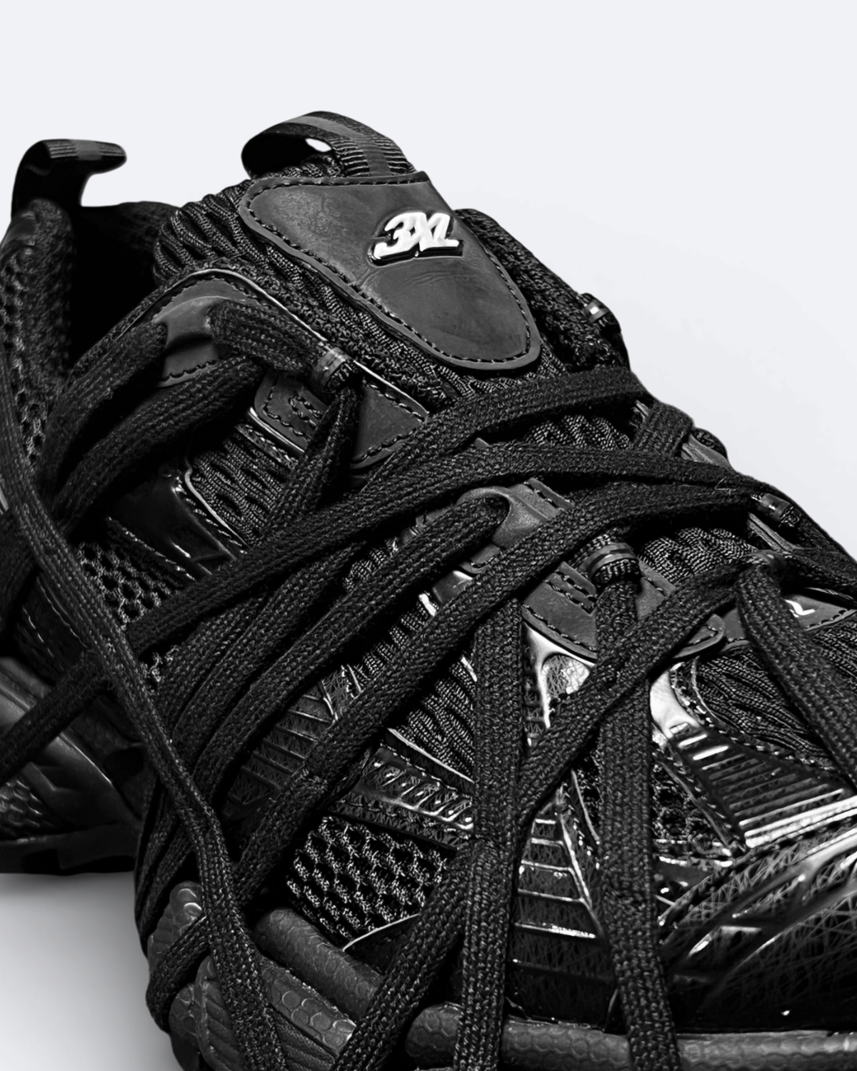 Balenciaga - 3XL Extreme Lace Sneakers - Black
