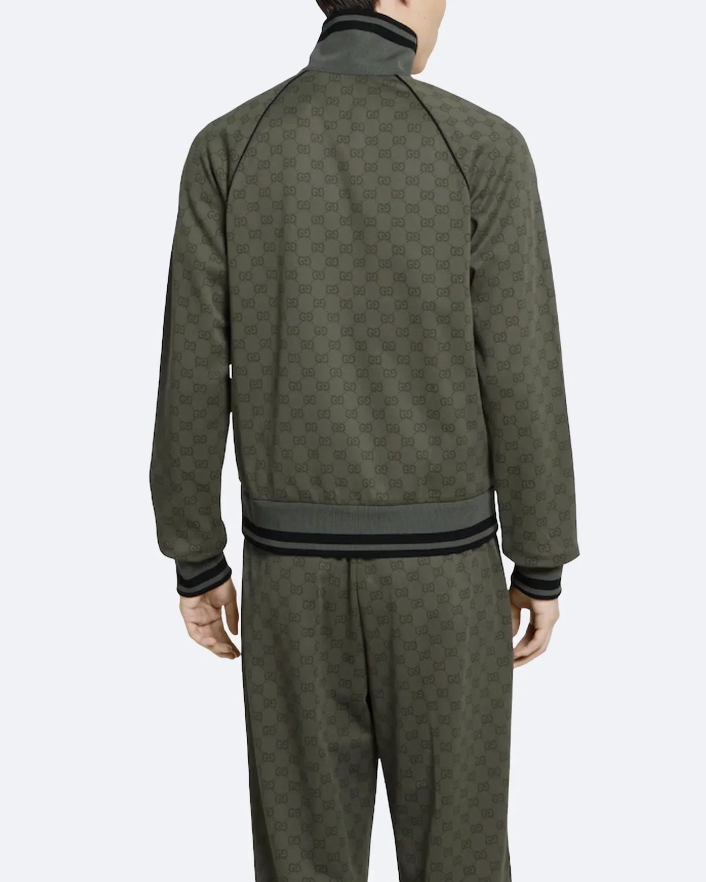 GC - GG Pattern Jacquard Set - Forest Green