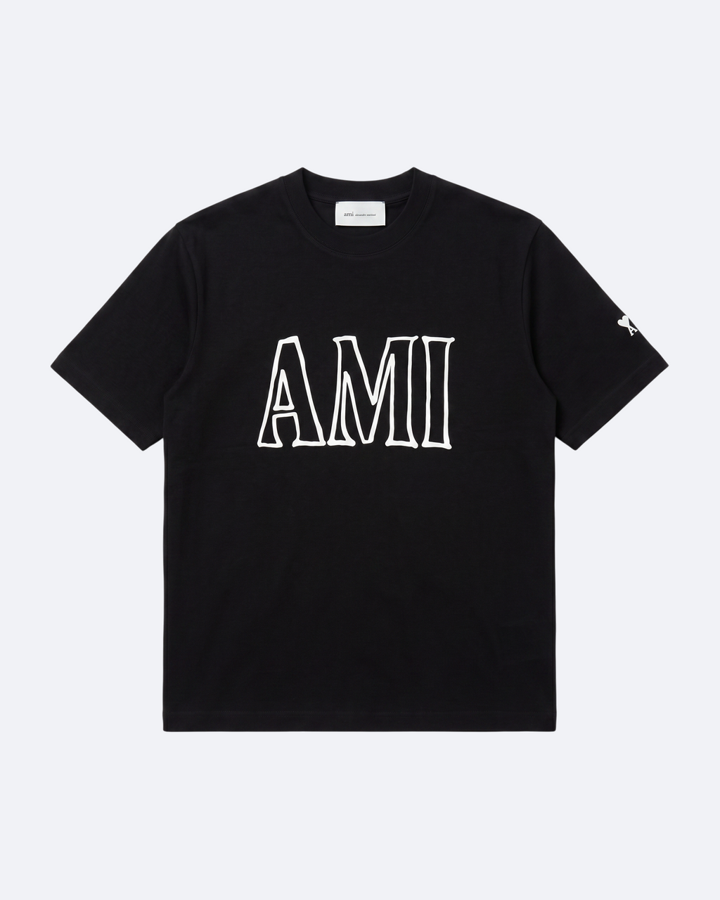 AMI - Outline Logotype T-Shirt - Black
