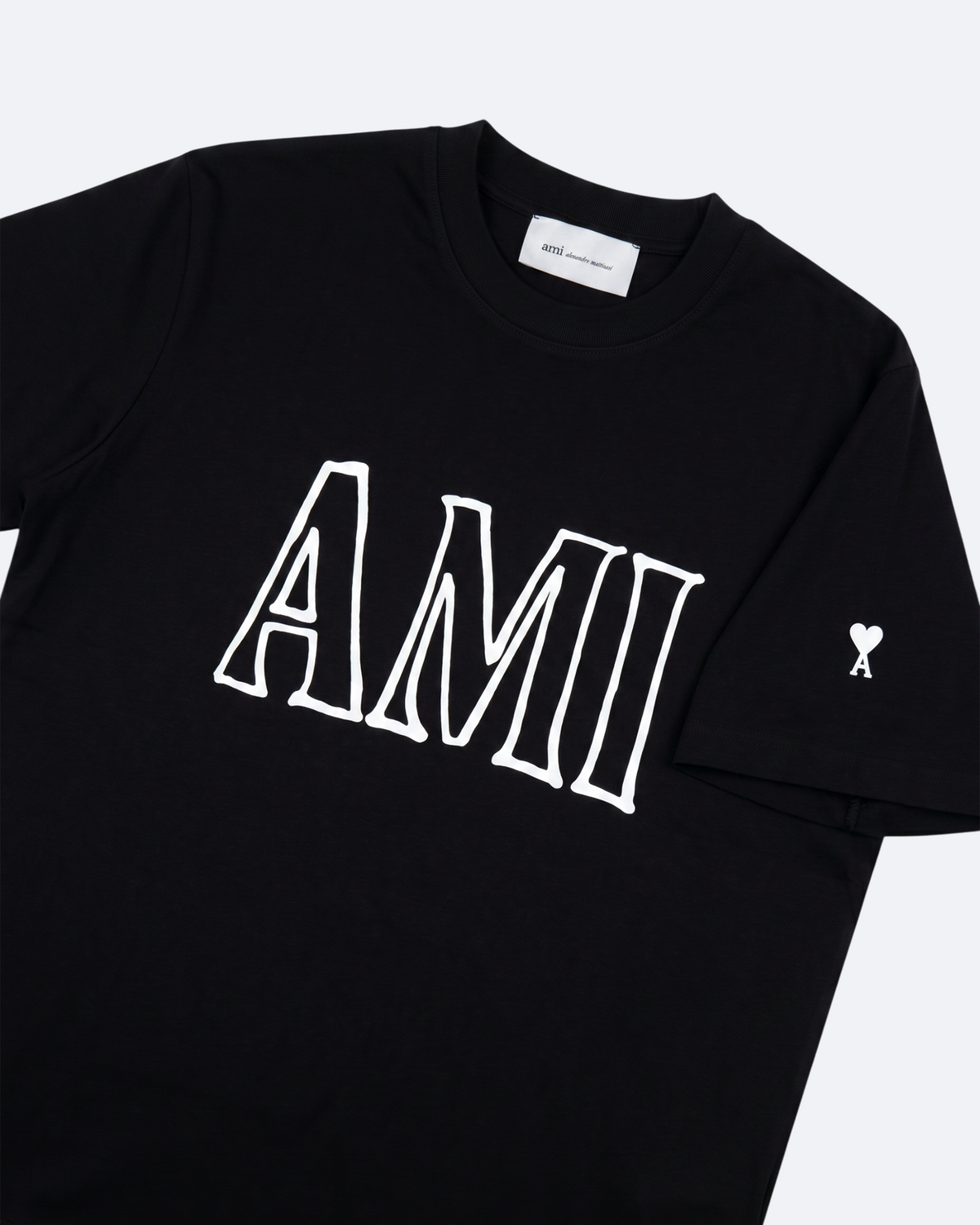 AMI - Outline Logotype T-Shirt - Black