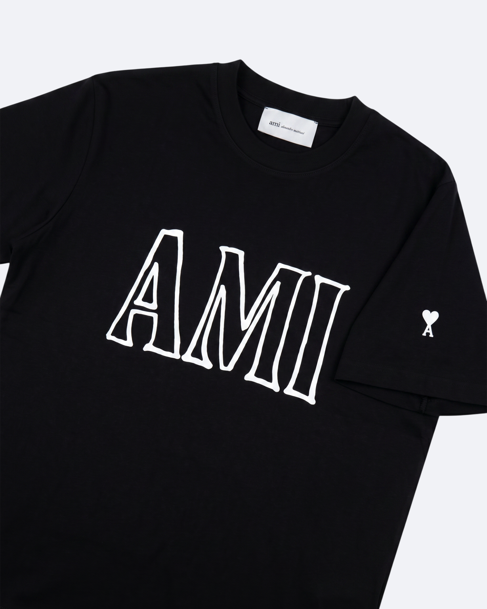 AMI - Outline Logotype T-Shirt - Black
