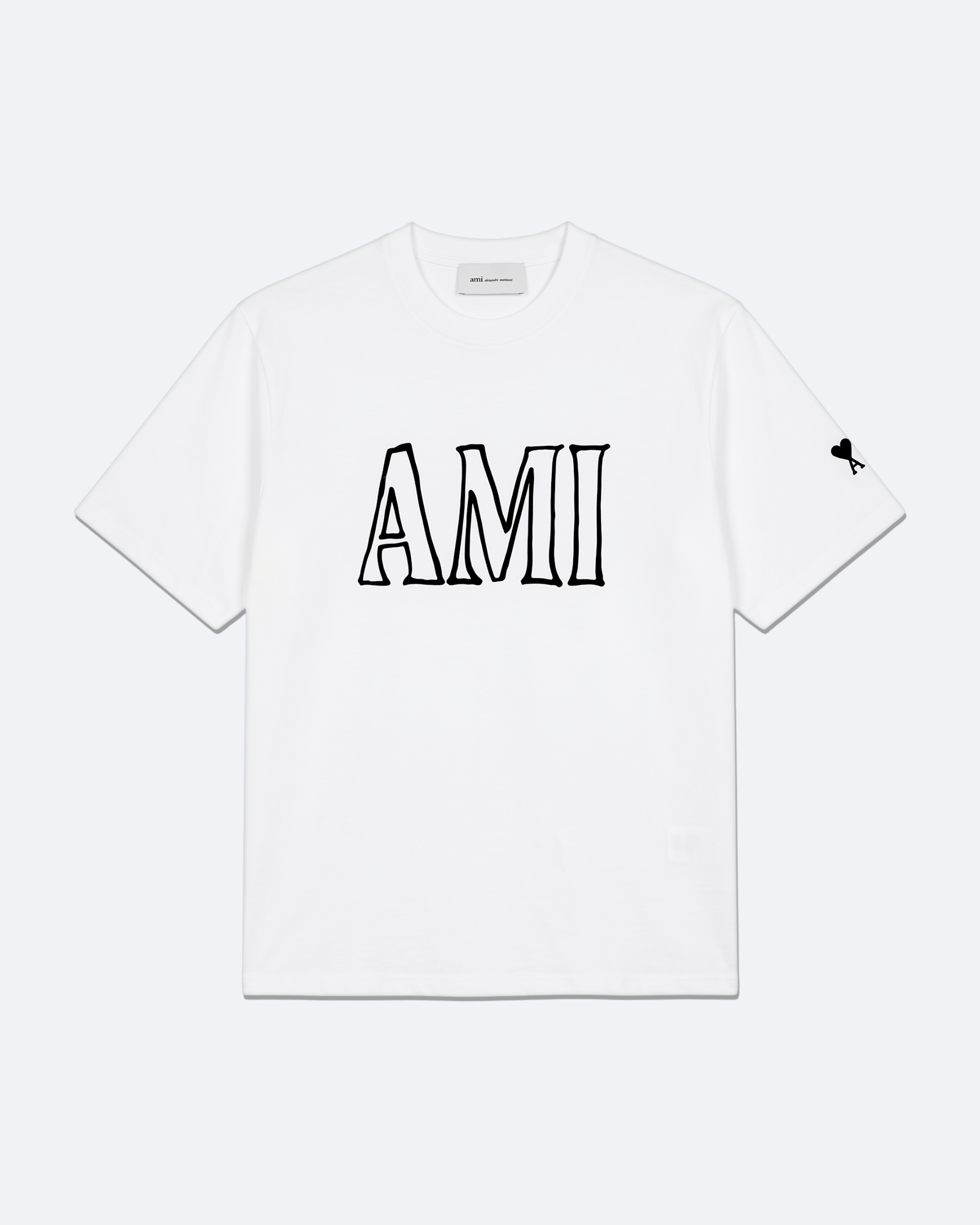 AMI - Outline Logotype T-Shirt - White