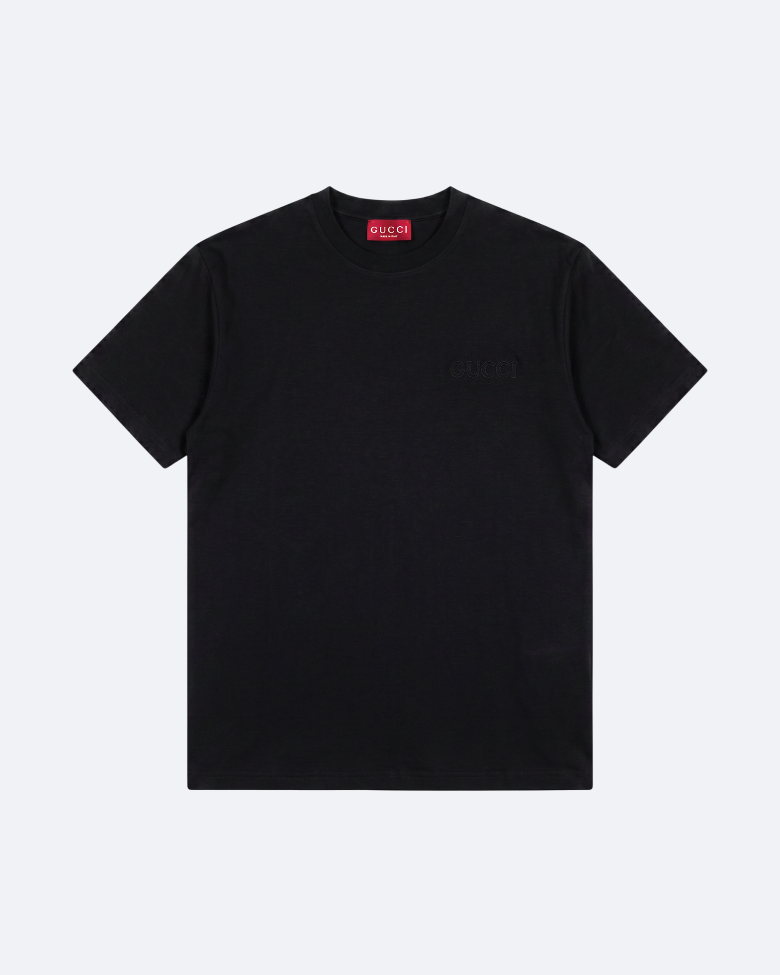 Gucci - Black Applique Logo T-Shirt - Black
