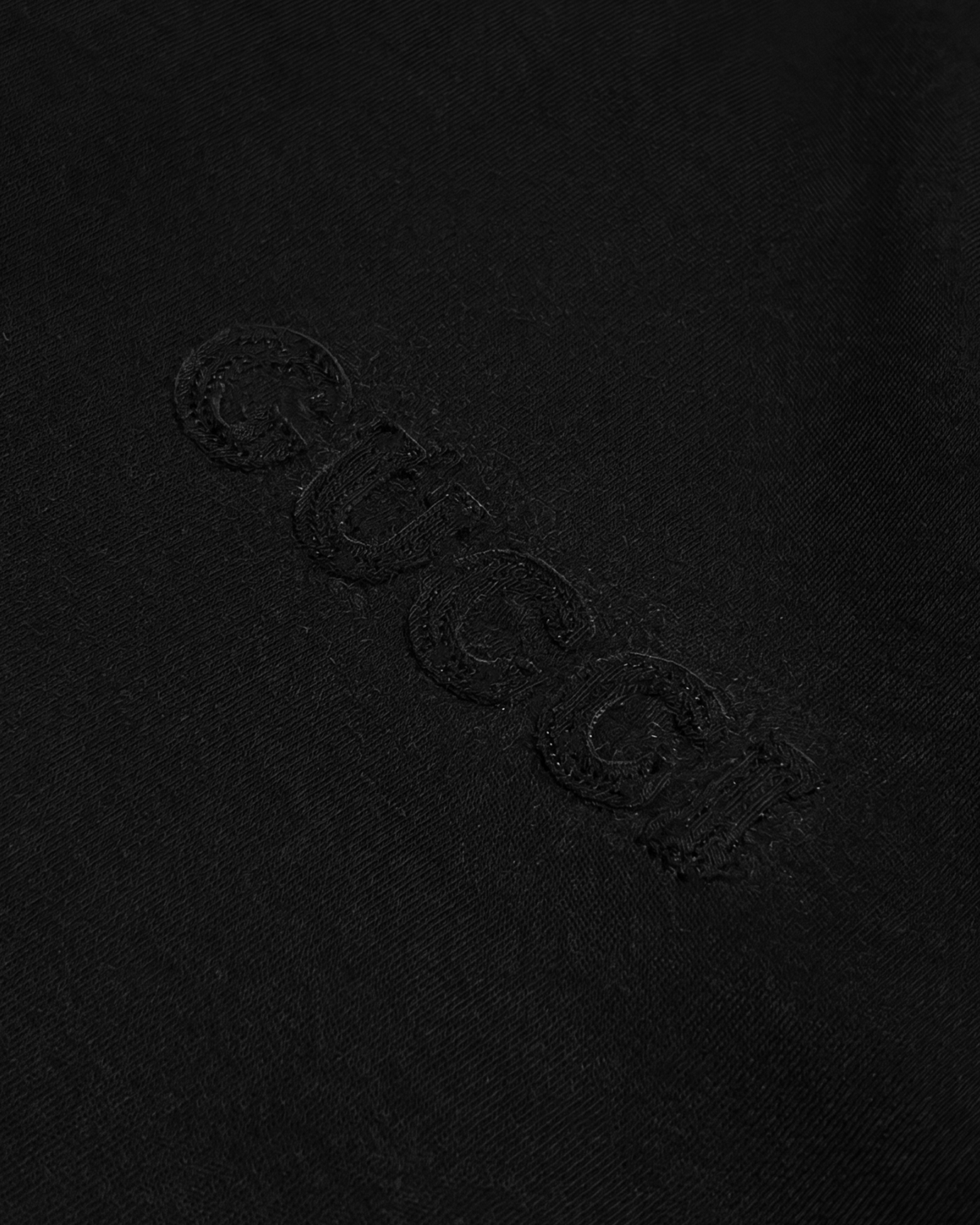 Gucci - Black Applique Logo T-Shirt - Black