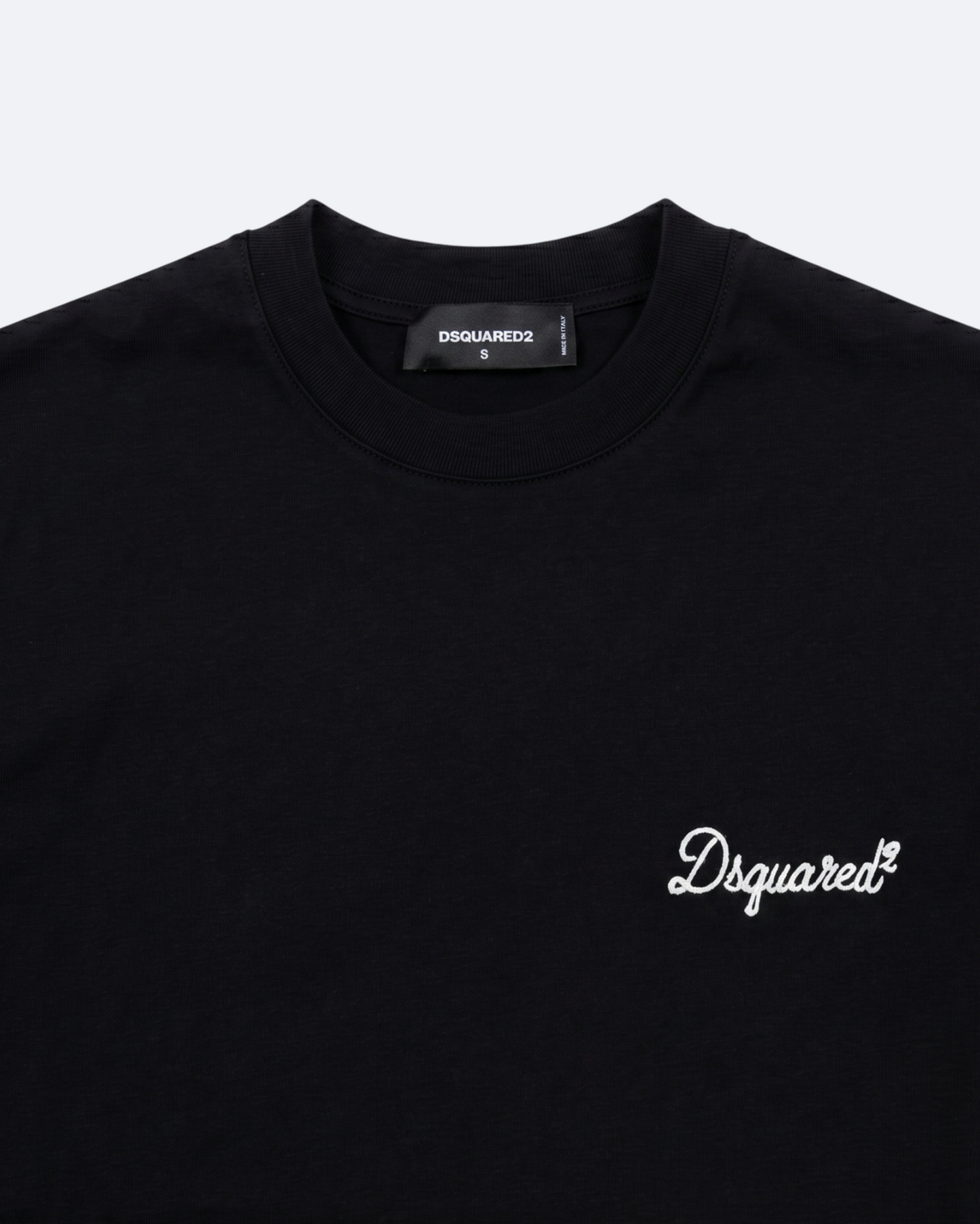 Dsquared2 - Handwritten Embroidery Logo T-Shirt - Black