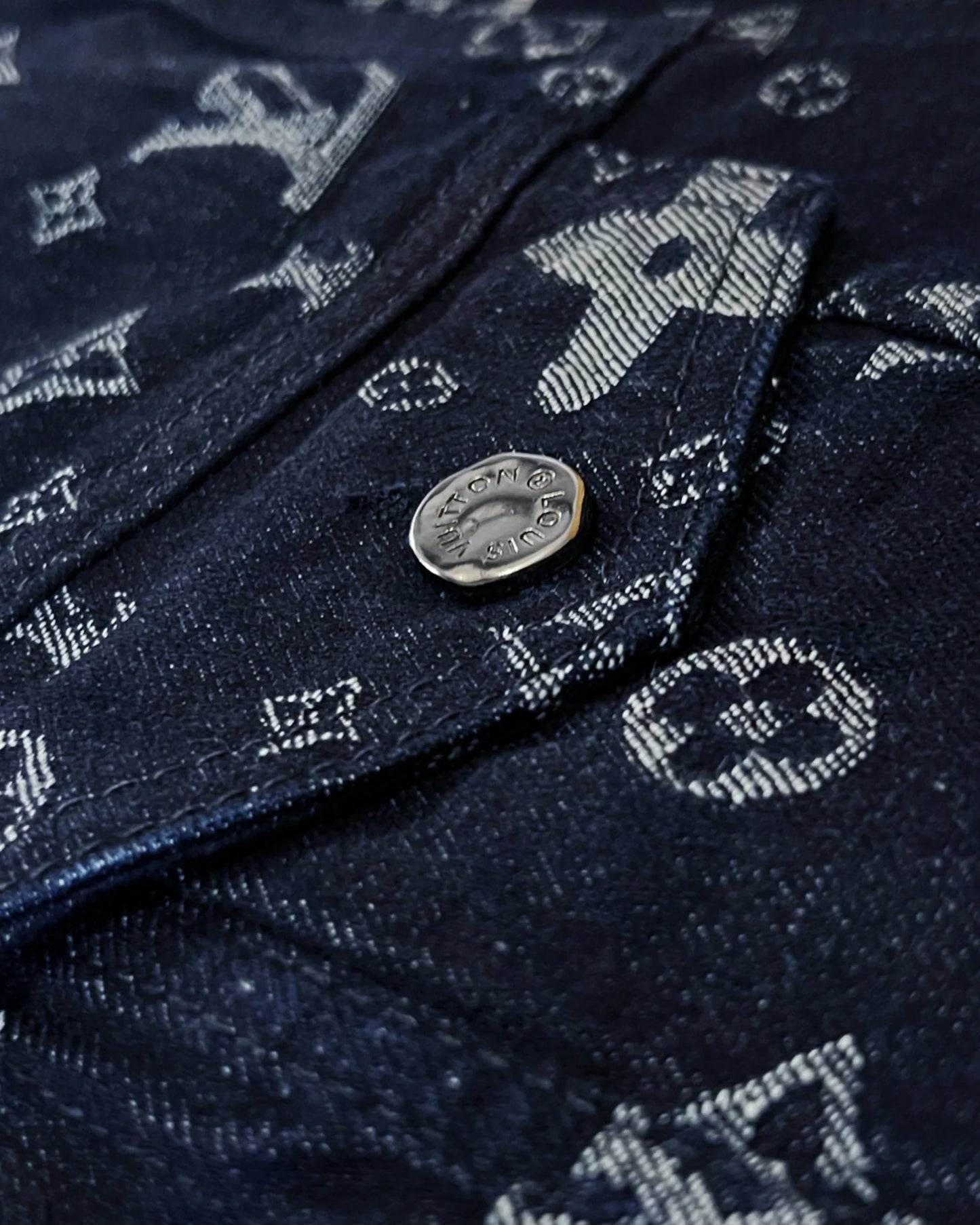 Louis Vuitton - LV Pattern Denim Jacket - Dark Blue