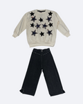 Stars - Blouse and Jeans For Girl