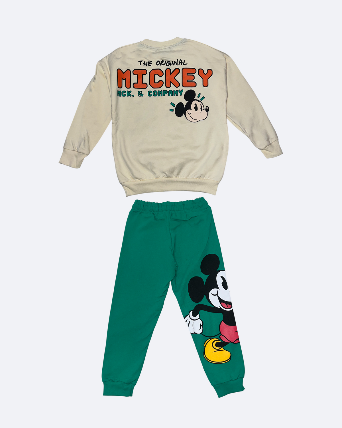 Mickey - Set For Boy - Green/Cream