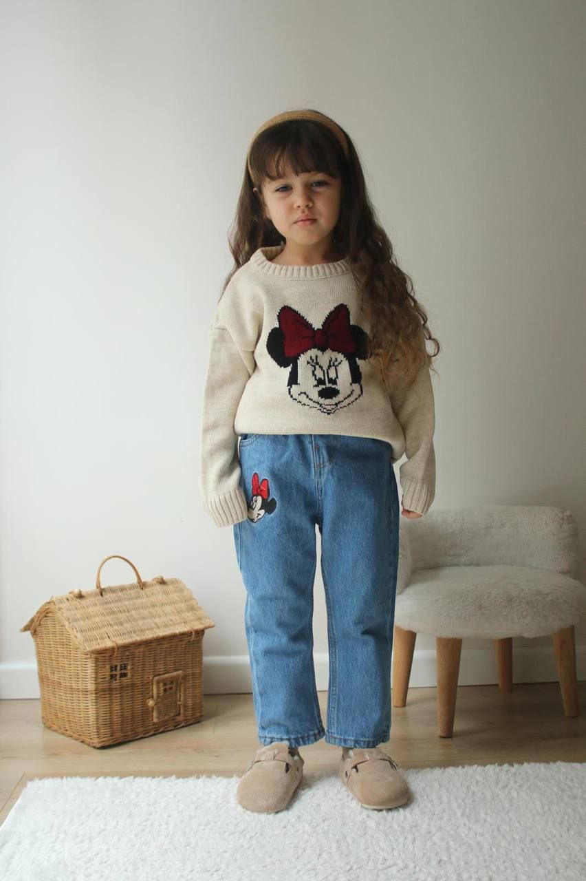 Minnie - Blouse and Jeans Set For Girl