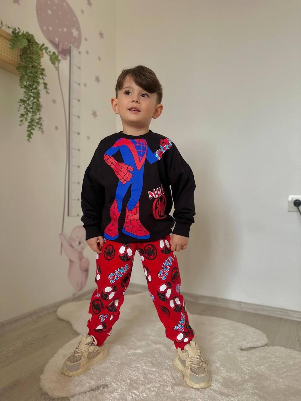 Spiderman - Set For Boy - Black/Red