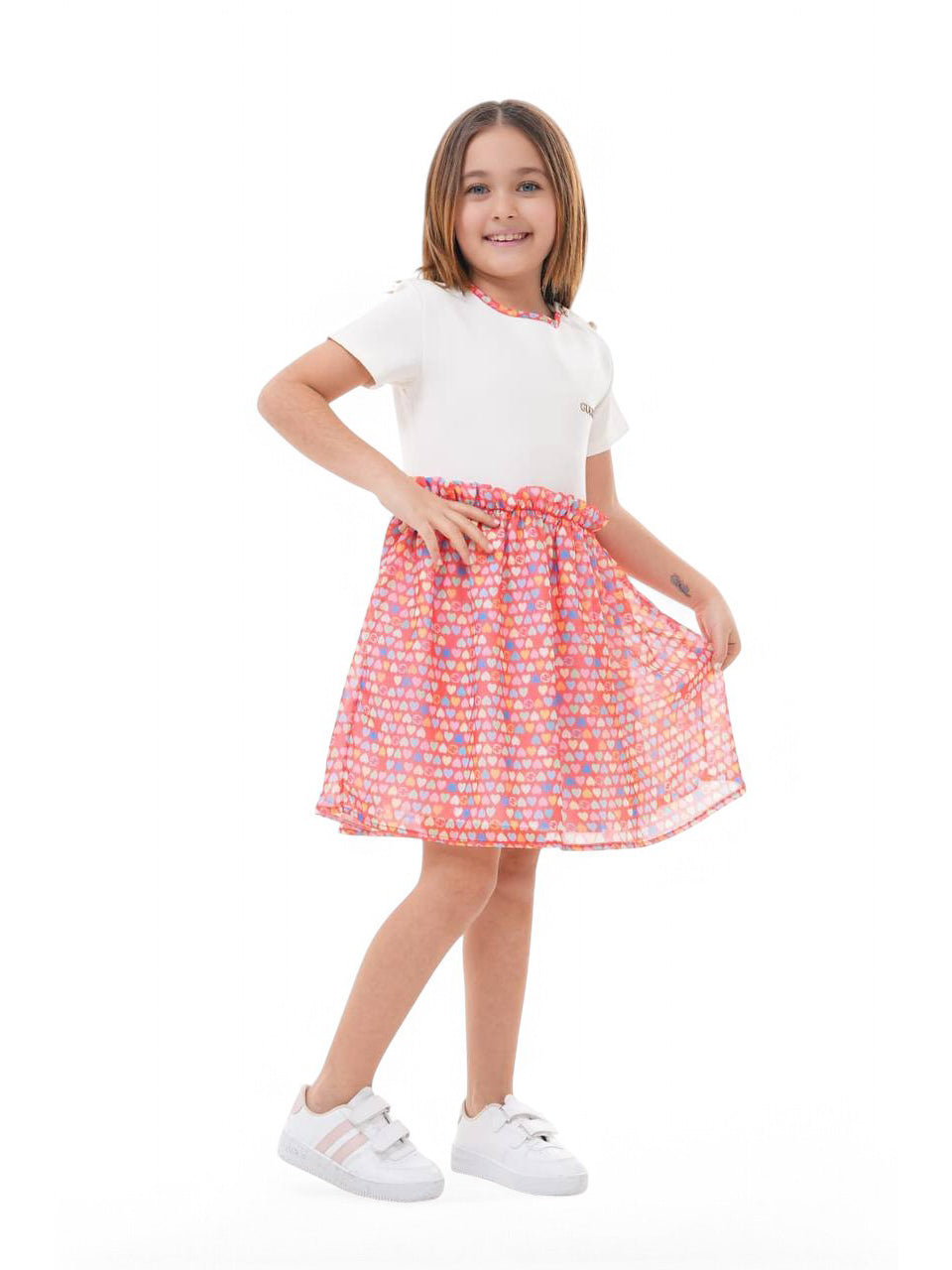 Gucci - Dress For Girl - Pink/White