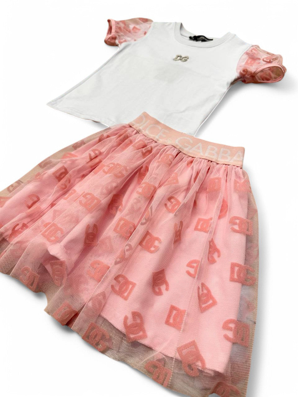 Dolce & Gabbana - Summer Set For Girls - White/Pink